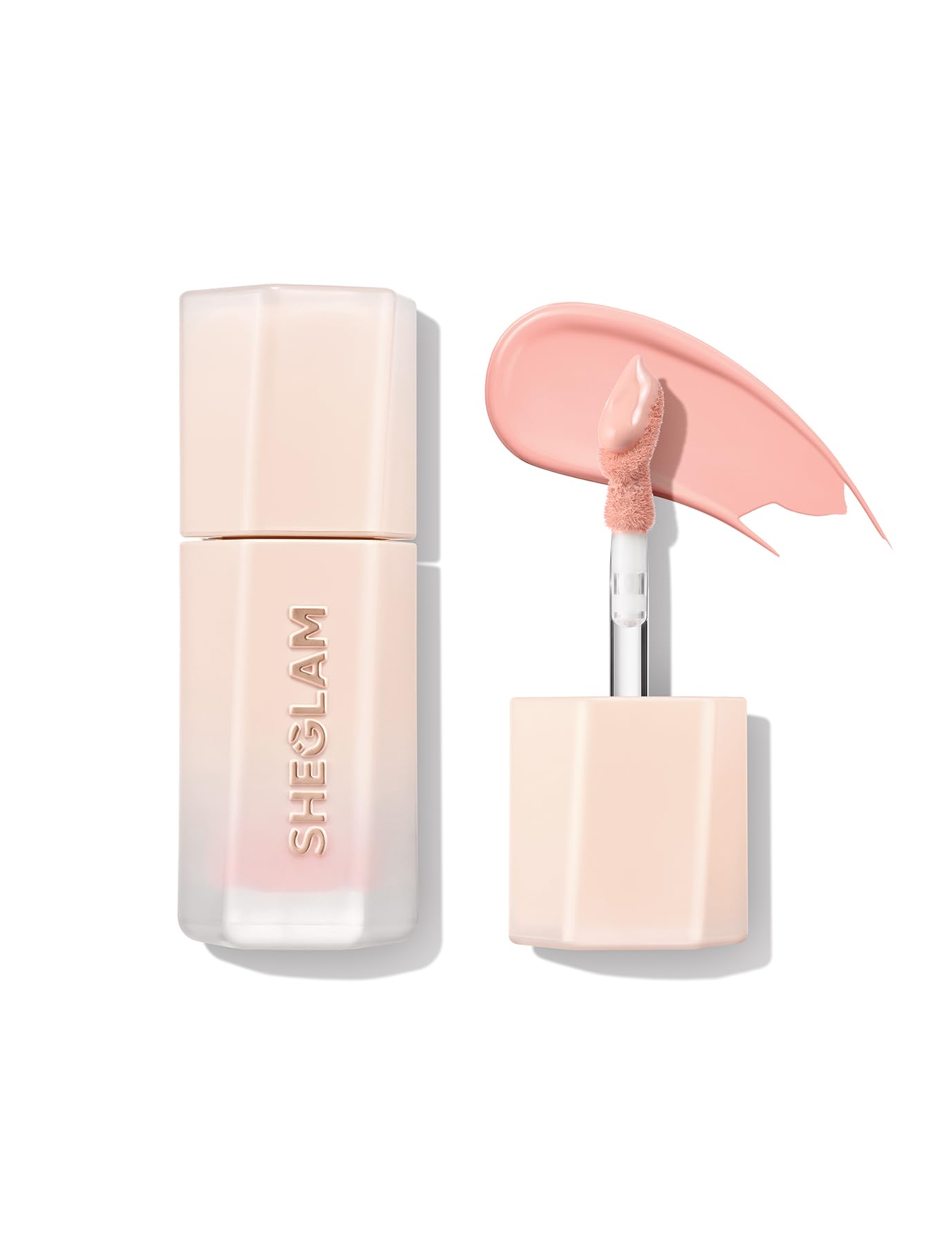 SHEGLAM Hideaway Full-Coverage Liquid Concealer Highlighter Makeup for Hydrating Creamy Finish-Pink
